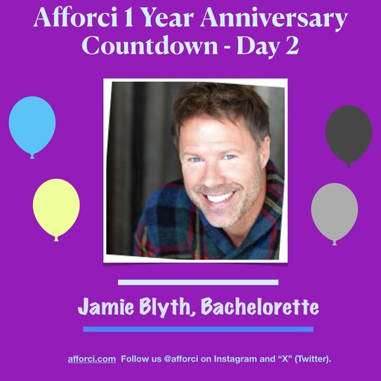 Jamie Blyth, bachelorette, afforci